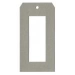 Joggles Window Tags - Rectangle - Wet Cement [52587]