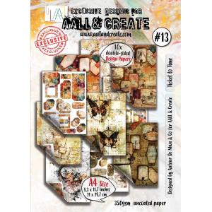 AALL & Create A4 Design Papers - Ticket To Time #13