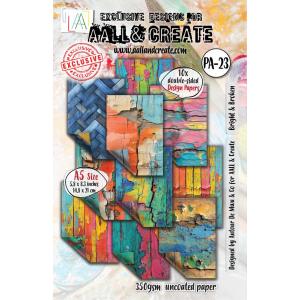 AALL & Create A5 Design Papers - Bright & Broken #23