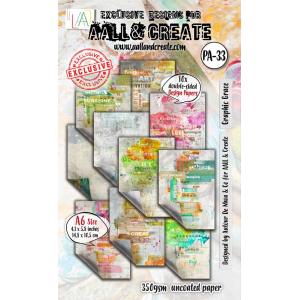 AALL & Create A6 Design Papers - Graphic Grace [PA-33]