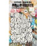 AALL & Create Ephemera - Doodle Leaves White - #10