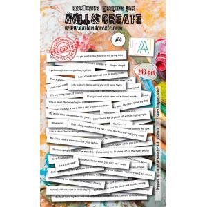 AALL & Create Ephemera - Sharp Tongues White - #4