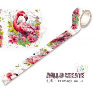 AALL & Create Layer It Up Washi Tape - Flamingo Go Go [98]