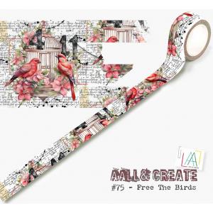 AALL & Create Layer It Up Washi Tape - Free The Birds [75]