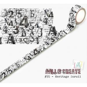 AALL & Create Layer It Up Washi Tape - Heritage Scroll [76]