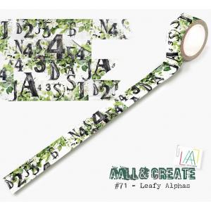 AALL & Create Layer It Up Washi Tape - Leafy Alphas [71]
