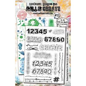 AALL & Create Rub-On Sheets - Emerald Azure #13
