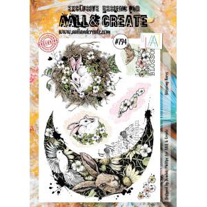 AALL & Create Stamp Set - Blossomy Hares [794]