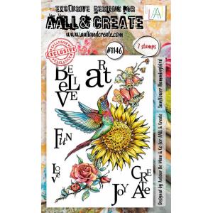 AALL & Create Stamp Set - Sunflower Hummingbird [1146]