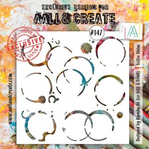 AALL & Create Stencil - Coffee Stains #147