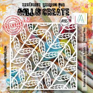 AALL & Create Stencil - Diagonal Vines #195
