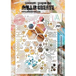 AALL & Create Stencil - Hugely Hexagonal #108