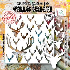 AALL & Create Stencil - March Of The Stags #227