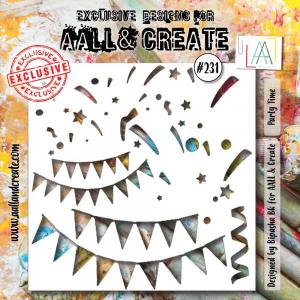 AALL & Create Stencil - Party Time #231
