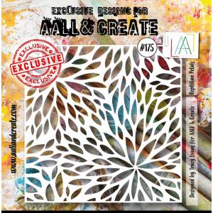 AALL & Create Stencil - Reptilian Petals #175