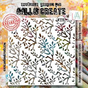 AALL & Create Stencil - Swirly Contrary #228