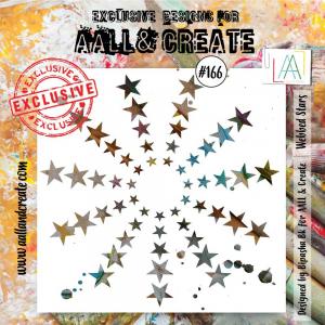 AALL & Create Stencil - Webbed Stars #166