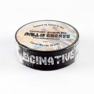 AALL & Create Washi Tape - Joyful Words Dark [28]