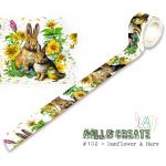 AALL & Create Washi Tape - Sunflower & Hare [102]