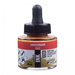 Amsterdam Acrylic Ink - Deep Gold