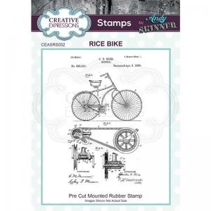 Andy Skinner Cling Stamp - Rice Bike [CEASRS032]