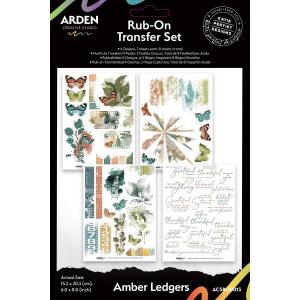 Arden Creative Studio Amber Ledgers Collection - Rub On Transfer Set [ACSRO0013]