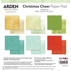 Arden Creative Studio Christmas Cheer Collection - 12" x 12" Solids Paper Pad [ACSPP0027]