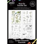 Arden Creative Studio Garden Chronicles Collection - Rub-On Transfer Set - Essentials [ACSRO0010]