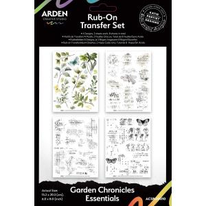 Arden Creative Studio Garden Chronicles Collection - Rub-On Transfer Set - Essentials [ACSRO0010]