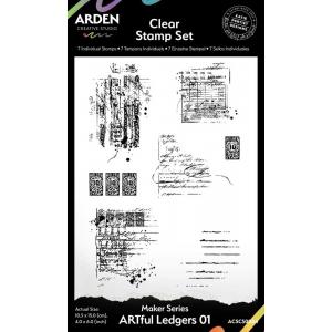 Arden Creative Studio Maker Series - Clear Stamp Set - ARTful Ledgers 01 [ACSCS0004]