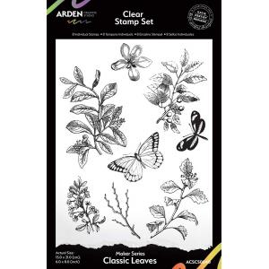 Arden Creative Studio Maker Series Clear Stamp Set - Classic Leaves [ACSCS0040]