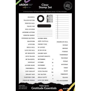 Arden Creative Studio Maker Series Clear Stamp Set - Gratitude Essentials [ACSCS0039]