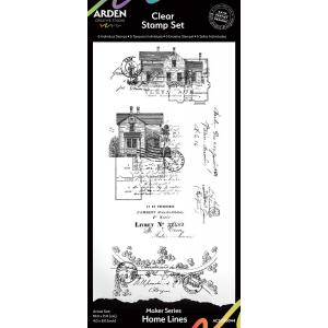 Arden Creative Studio Maker Series Clear Stamp Set - Home Lines [ACSCS0044]