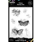 Arden Creative Studio Maker Series - Clear Stamp Set - Ledger Wings 01 [ACSCS0002]