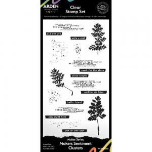 Arden Creative Studio Maker Series - Clear Stamp Set Set - Makers Sentiment Clusters [ACSCS0005]