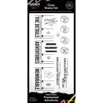 Arden Creative Studio Maker Series - Clear Stamp Set - Postmarked Adventures [ACSCS0009]