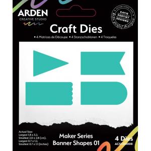 Arden Creative Studio Maker Series - Craft Dies - Banner Shapes 01 [ACSCD0008]