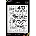 Arden Creative Studio Maker Series Stencil - Thankful [ACSST0015]