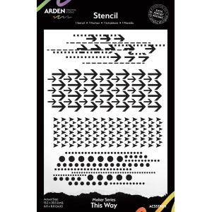 Arden Creative Studio Maker Series - Stencil - This Way [ACSST0011]