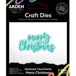Arden Creative Studio Stentiment Cloud Series Craft Dies - Merry Christmas [ACSCD0032]