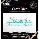 Arden Creative Studio Stacked Sentiment Series - Craft Dies - Season's Greetings [ACSCD0017]
