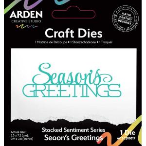 Arden Creative Studio Stacked Sentiment Series - Craft Dies - Season's Greetings [ACSCD0017]