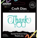 Arden Creative Studio Stacked Sentiment Series - Craft Dies - Thank You [ACSCD0009]