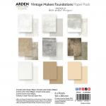 Arden Creative Studio Vintage Makers Collection - 6" x 8" Paper Pack - Foundations [ACSPP0004]