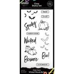 Arden Creative Studio Wicked Woods Collection - Maker Series Clear Stamp Set - Batty [ACSCS0036]