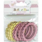 Belle & Boo II Wooden Frames - Pink and Yellow [BBWDN001]