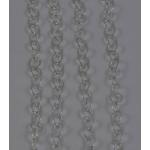 Base Metal Flat Cable Chain - 3.47 mm Silvertoned [BMCS064]