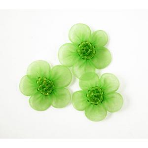 Beaded Voile Daisies - [016] Chartreuse