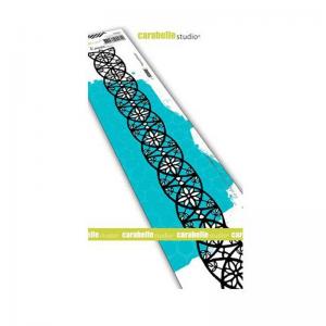 Carabelle Studio Art Stamp - Flower Grid Border [SED0032]