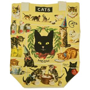 Cavallini Vintage Tote - Vintage Cats [TB/VINCAT]